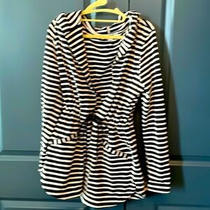 Loft Hooded jacket with tie front